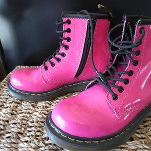 Bright Pink Dr. Martens Boots- CHILDREN'S US 12